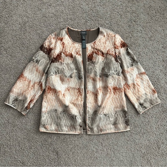 Travelers Collection by Chico’s Blazer Womens Size 0 (S/4) Open Front Jacket - Picture 1 of 15